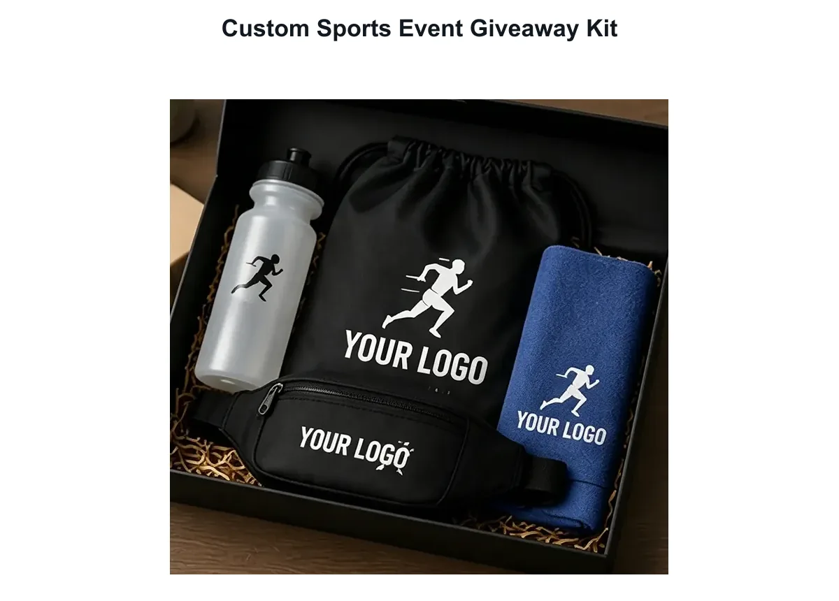 Custom Sports Event Giveaway Kit representative gift set image